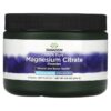 Swanson 100% Pure Magnesium Citrate Powder Unflavored 630 mg 8.6 oz (244 g) 087614117546