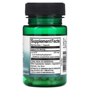 Swanson 5-HTP 200 mg 60 Capsules 087614029634