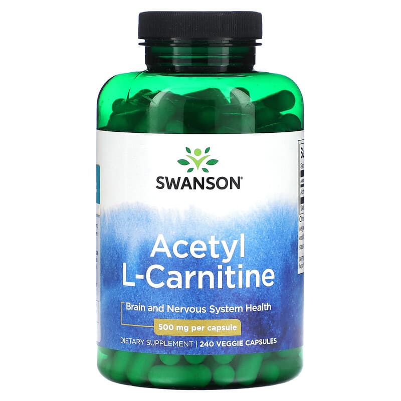 Swanson Acetyl L-Carnitine 500 mg 240 viên 087614116501