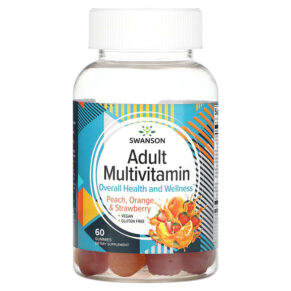 Swanson Adult Multivitamin Peach Orange & Strawberry 60 viên 087614118581