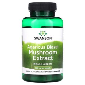 Swanson Agaricus Blazei Mushroom Extract 500 mg 90 viên 087614141220