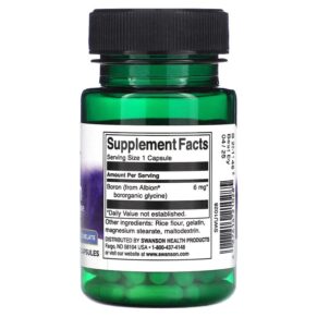Swanson Albion Boron 6 mg 60 Capsules 087614210285