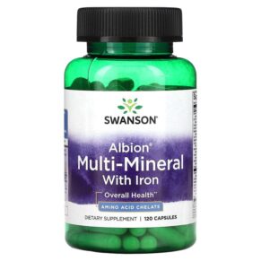 Swanson Albion Multi-Mineral + Iron 120 viên 087614020624
