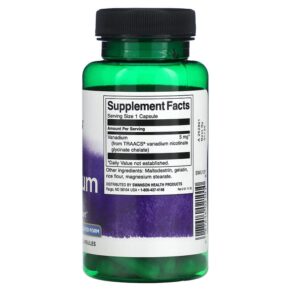 Swanson Albion Vanadium 5 mg 60 Capsules 087614021010