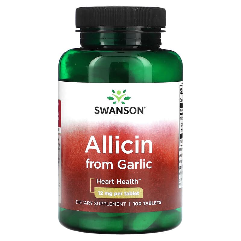 Swanson Allicin From Garlic 12 mg 100 Tablets 1 Swanson Allicin From Garlic 12 mg 100 viên 087614090214