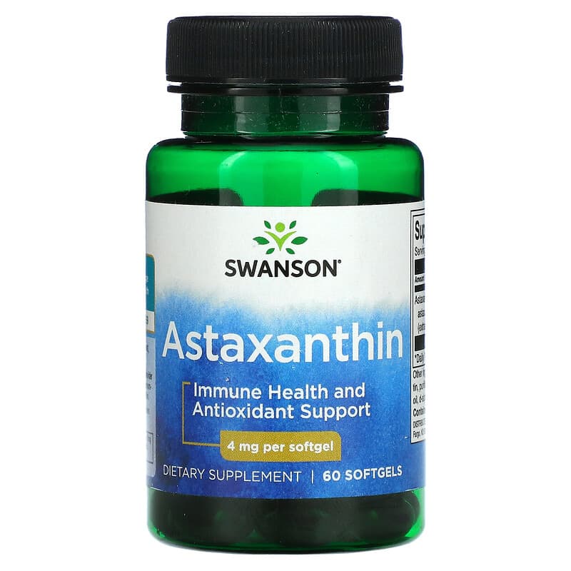 Swanson Astaxanthin 4 mg 60 Softgels 1 Swanson Astaxanthin 4 mg 60 viên 087614027302