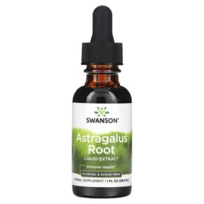 Swanson Astragalus Root Liquid Extract Alcohol & Sugar Free 1 fl oz (29.6 ml) 087614112169