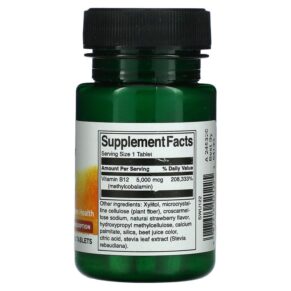 Swanson B12 5.000 mcg 60 Tablets 087614021225