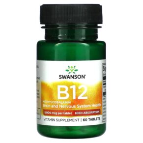 Swanson B12 5.000 mcg 60 viên 087614021225