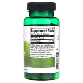 Swanson Bee Propolis 550 mg 60 Capsules 087614013244