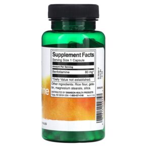 Swanson Benfotiamine 80 mg 120 Capsules 087614029757