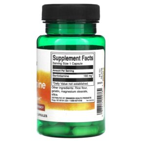 Swanson Benfotiamine High Potency 160 mg 60 Capsules 087614029764