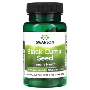 Swanson Black Cumin Seed Full Spectrum 400 mg 60 viên 087614113616