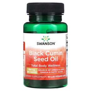 Swanson Black Cumin Seed Oil 500 mg 60 Liq viên 087614170633