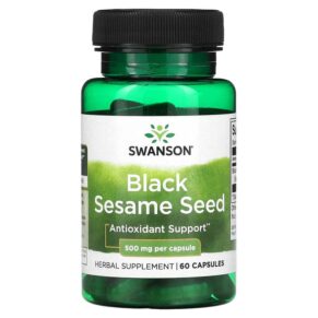Swanson Black Sesame Seed 500 mg 60 viên 087614115986