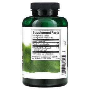 Swanson Broken Cell Wall Chlorella 360 Tablets 087614060064