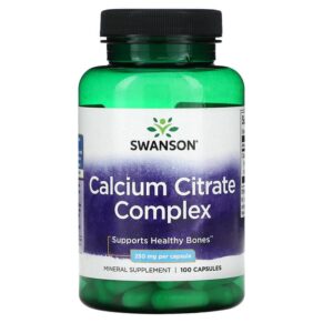 Swanson Calcium Citrate Complex 250 mg 100 viên 087614110066