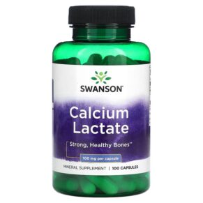 Swanson Calcium Lactate 100 mg 100 viên 087614113319