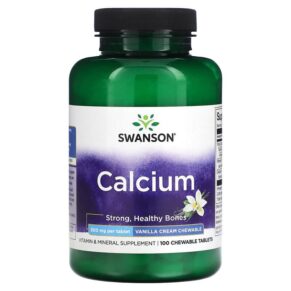 Swanson Calcium Vanilla Cream 500 mg 100 viên 087614018652