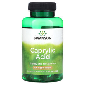 Swanson Caprylic Acid 600 mg 60 viên 087614020969