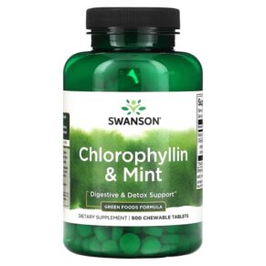Swanson Chlorophyllin & Mint 500 viên 087614060811
