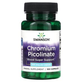 Swanson Chromium Picolinate 200 mcg 100 viên 087614019222