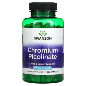 Swanson Chromium Picolinate 200 mcg 200 viên 087614019239