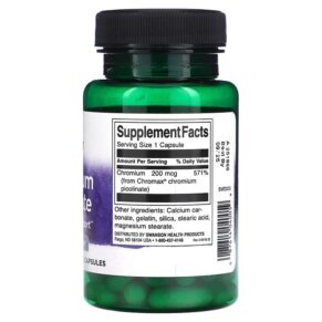 Swanson Chromium Picolinate 60 Capsules 3 Swanson Chromium Picolinate 60 Capsules 087614040059