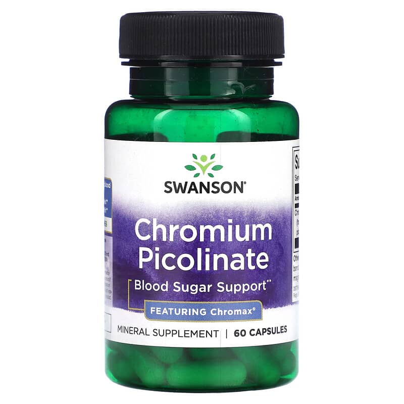 Swanson Chromium Picolinate 60 Capsules 1 Swanson Chromium Picolinate 60 viên 087614040059