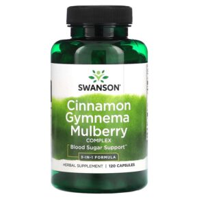Swanson Cinnamon Gymnema Mulberry Complex 120 viên 087614117423