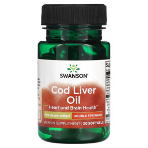 Swanson Cod Liver Oil Double Strength 700 mg 30 viên 087614117621