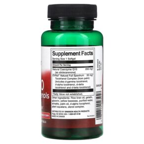 Swanson CoQ10 with Tocotrienols 200 mg 60 Softgels 087614023458