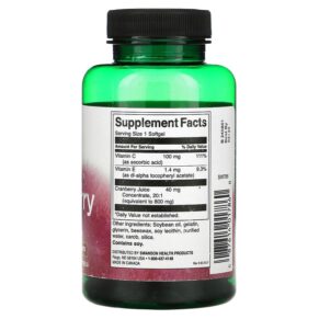 Swanson Cranberry 180 Softgels 087614017860