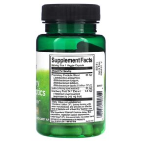 Swanson Cranberry Plus Probiotics 5 Billion CFU 60 Veggie Embo Caps 087614190310