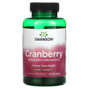 Swanson Cranberry Whole Fruit Concentrate Super Strength 60 viên 087614022598