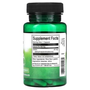 Swanson DHEA High Potency 25 mg 120 Capsules 087614015262