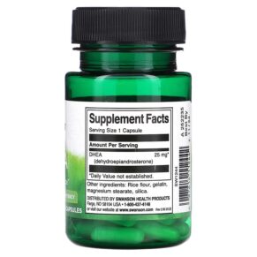 Swanson DHEA High Potency 25 mg 30 Capsules 087614112442