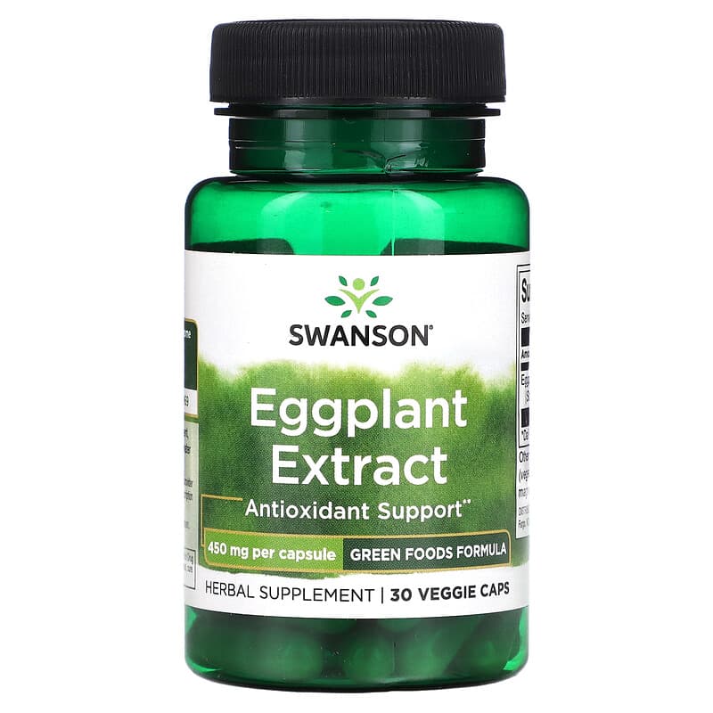 Swanson Eggplant Extract 450 mg 30 Veggie Caps 1 Swanson Eggplant Extract 450 mg 30 viên 087614060514