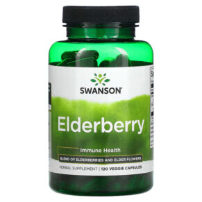 Swanson Elderberry Immune Health 120 Veggies viên 087614116730