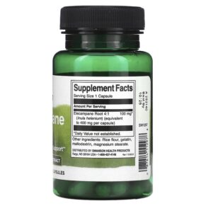 Swanson Elecampane Root 100 mg 60 Capsules 087614112978