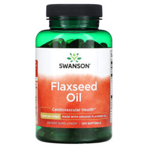 Swanson Flaxseed Oil 1 g 100 viên 087614170015
