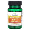 Swanson Folic Acid & B12 30 viên 087614026701
