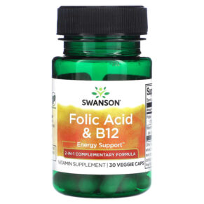 Swanson Folic Acid & B12 30 viên 087614026701