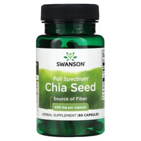 Swanson Full Spectrum Chia Seed 400 mg 60 viên 087614111650