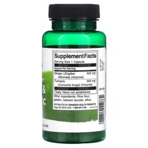 Swanson Full Spectrum Ginger & Turmeric 60 Capsules 087614112862