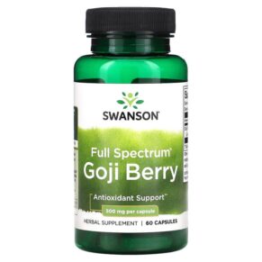 Swanson Full Spectrum Goji Berry 500 mg 60 viên 087614111155
