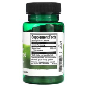 Swanson Full Spectrum Grape Seed 380 mg 100 Capsules 3 Swanson Full Spectrum Grape Seed 380 mg 100 Capsules 087614110073