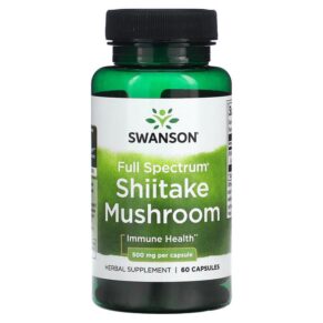 Swanson Full Spectrum Shiitake Mushroom 500 mg 60 viên 087614113395
