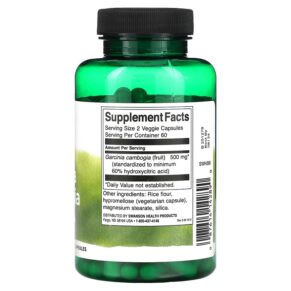 Swanson Garcinia Cambogia 250 mg 120 Veggie Capsules 087614142890