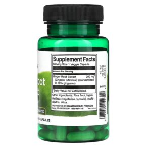 Swanson Ginger Root Extract 60 Veggie Capsules 087614142302